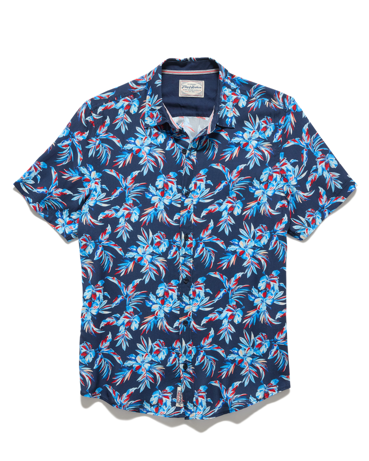 MEN'S LORIS SHORT SLEEVE AMERICANA FLORAL SHIRT
