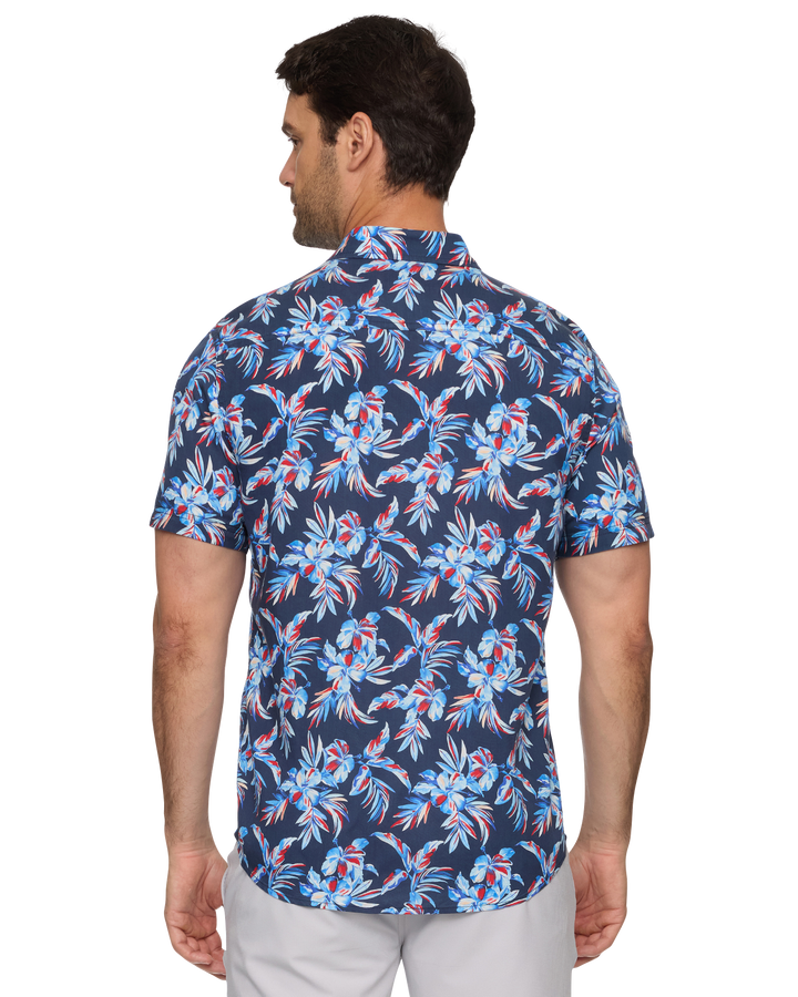 MEN'S LORIS SHORT SLEEVE AMERICANA FLORAL SHIRT