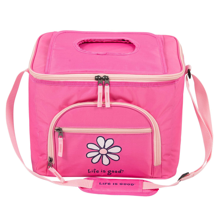 WATERMELON PINK DAISY 32 CAN COOLER

