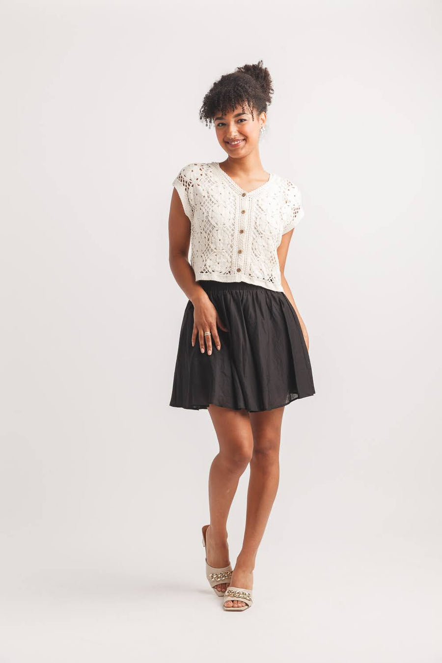 NAN FLORAL SOUTASH CROCHET CARDIGAN

