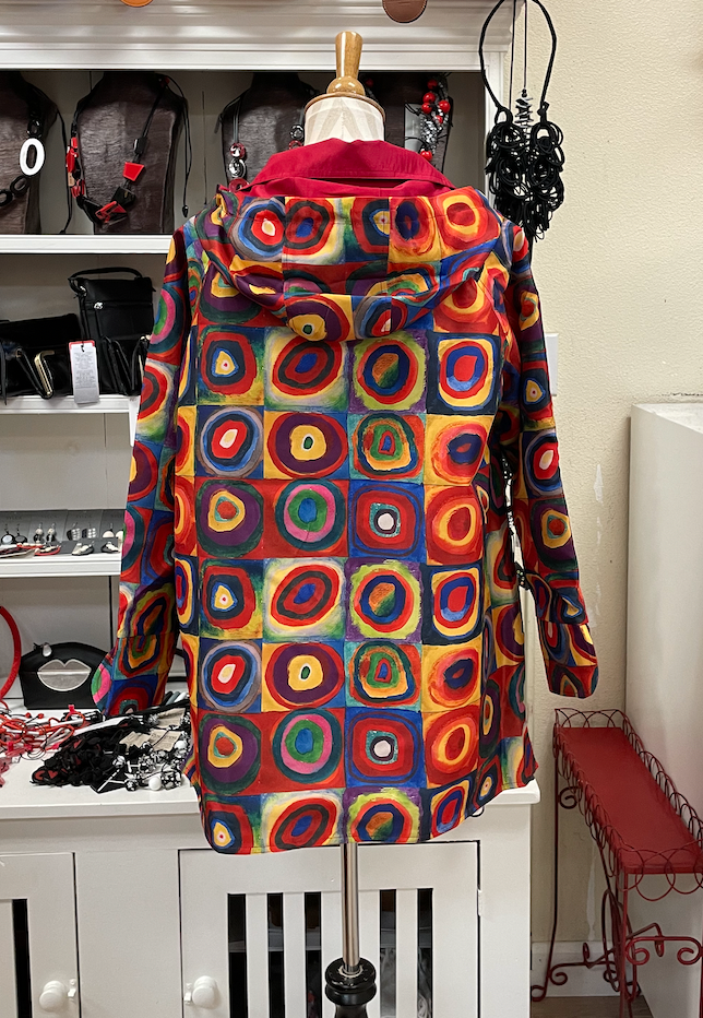 RED CIRCLES REVESRIBLE JACKET