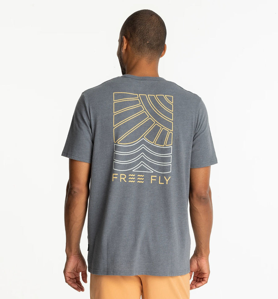 MEN'S SUN & SURF HEATHER STORM CLOUD POCKET TEE
