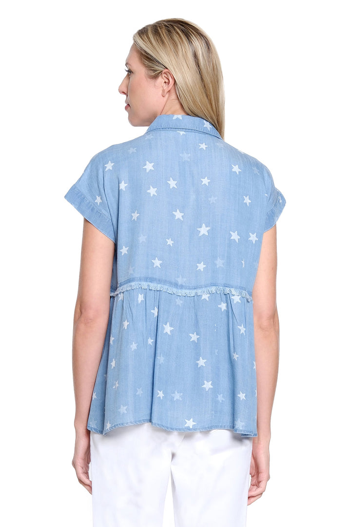 TENCEL DENIM STARS SHIRT