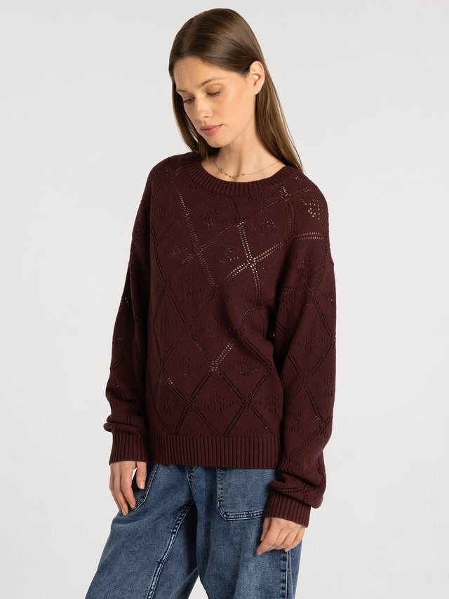 BLYTHE MAHOGANY SWEATER