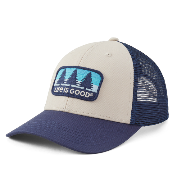 THREE PINE PATCH TRUCKER HAT
