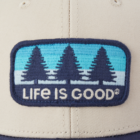 THREE PINE PATCH TRUCKER HAT
