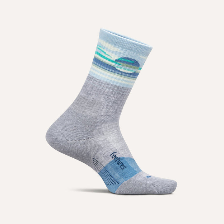 CLOUD VEIL BLUE TRAIL MAX CUSHION MINI CREW SOCKS