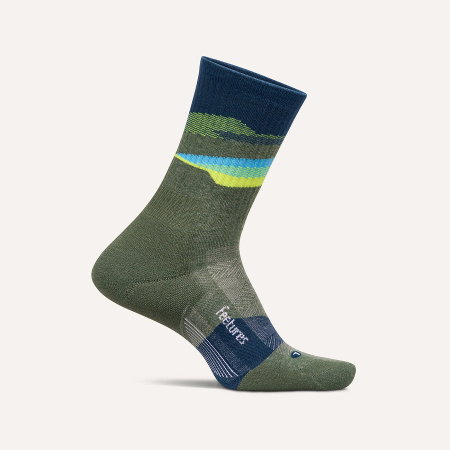TECTONIC GREEN TRAIL MAX CUSHION MINI CREW SOCKS