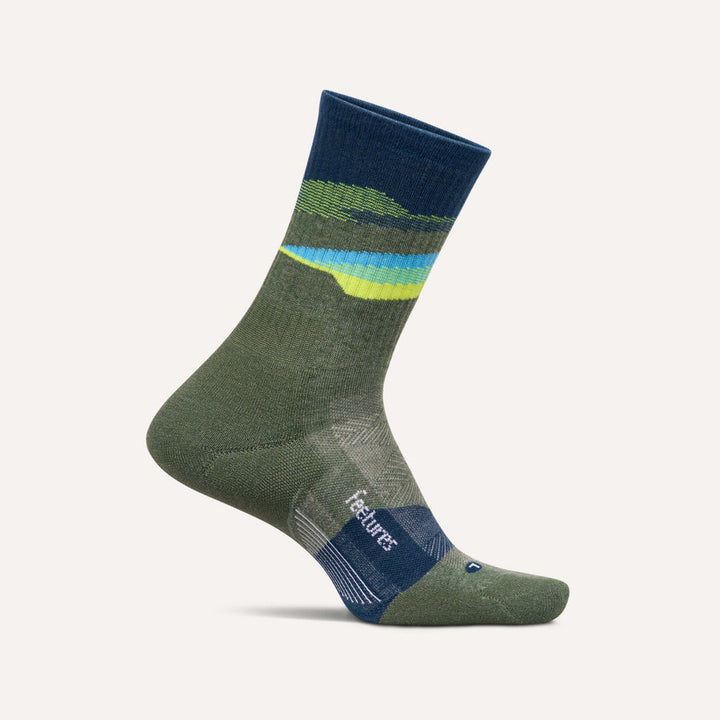 TECTONIC GREEN TRAIL MAX CUSHION MINI CREW SOCKS