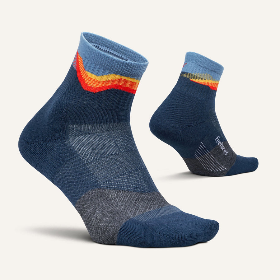 TECTONIC NAVY TRAIL MAX CUSHION QUARTER SOCKS