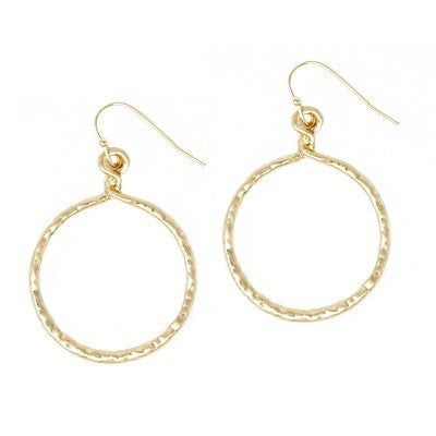 VENUS GOLD CIRCLE EARRINGS