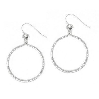 VENUS SILVER CIRCLE EARRINGS