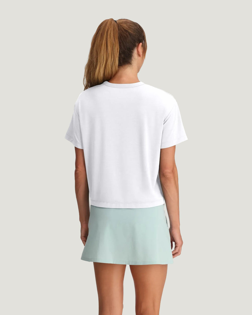 WOMEN'S BRIGHT WHITE ELEVATE LIGHTWEIGHT TEE
