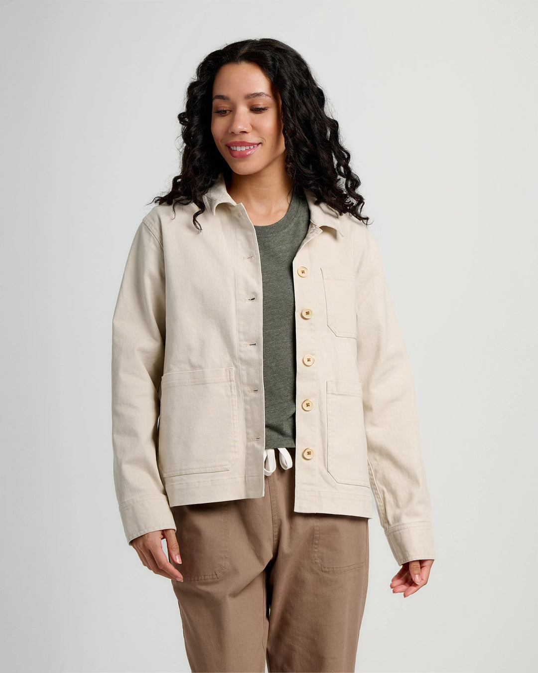 STONE FOLLY TWILL CHORE COAT
