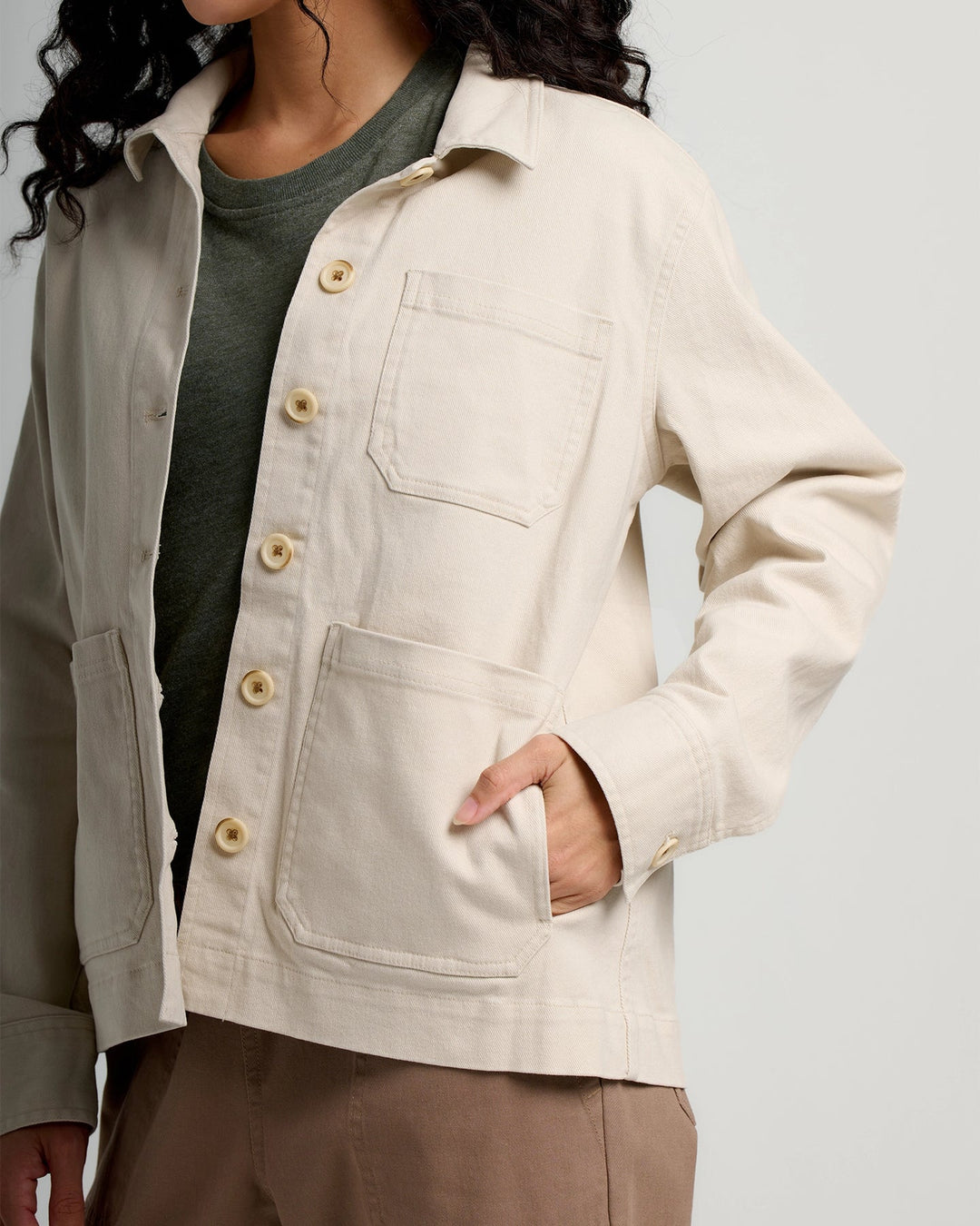STONE FOLLY TWILL CHORE COAT