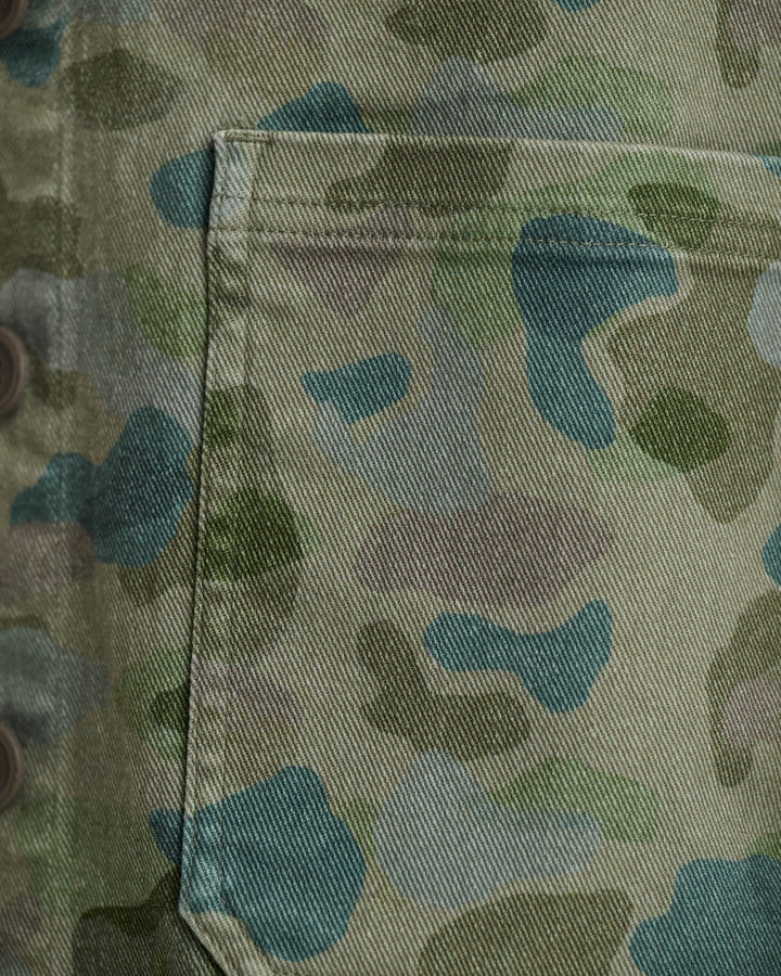 WATER COLOR CAMO FOLLY TWILL CHORE COAT
