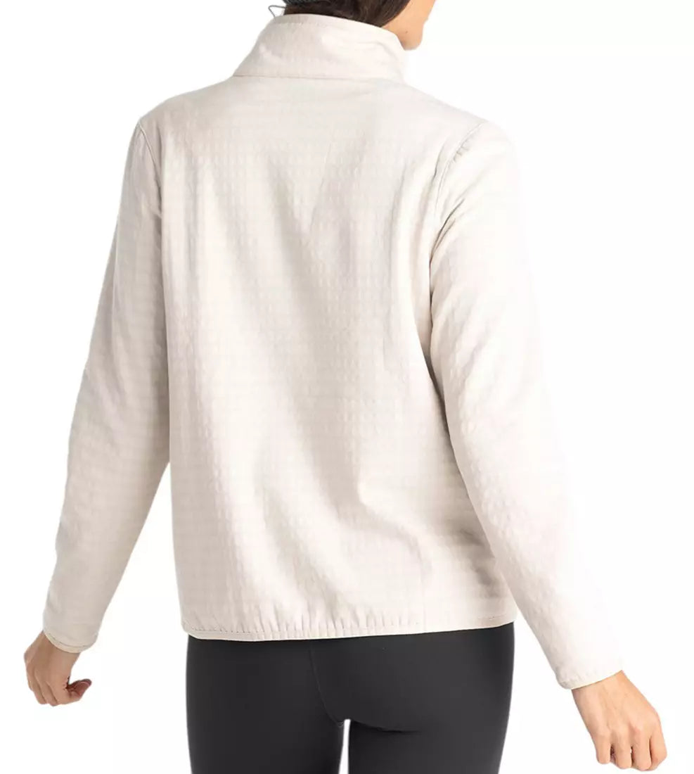 STONE GRIDBACK FLEECE JACKET
