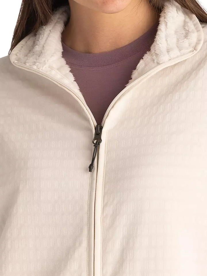 STONE GRIDBACK FLEECE JACKET