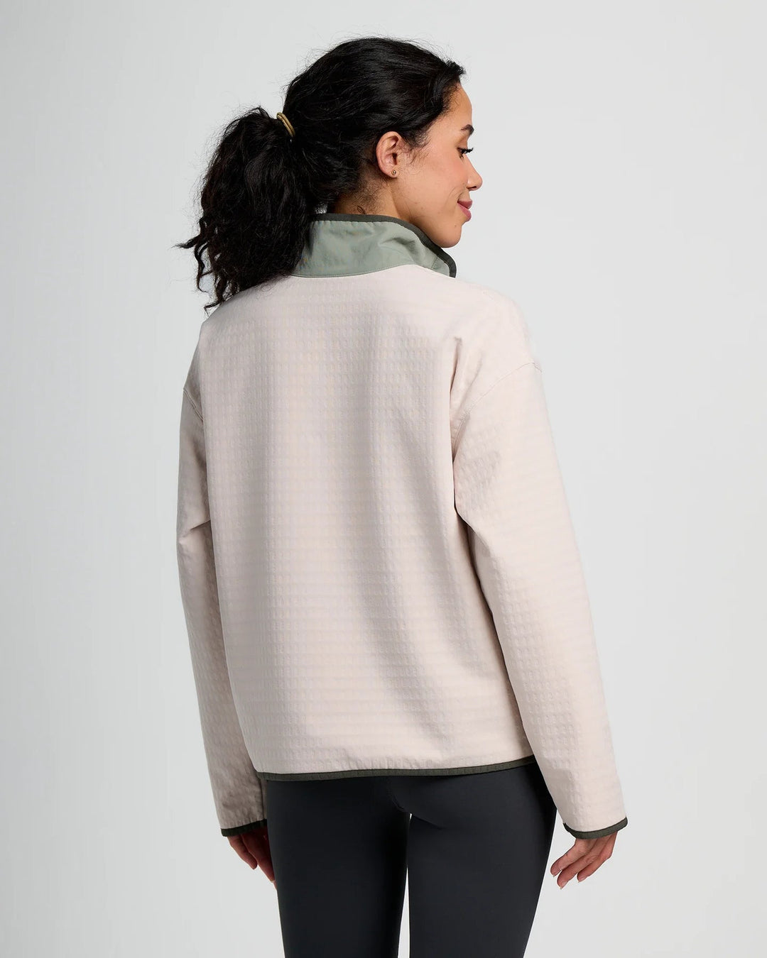 FOREST GRIDBACK FLEECE SNAP PULLOVER