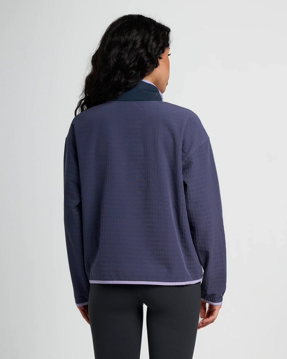 WOMEN'S DUSK GRIDBACK FLEECE SNAP PULLOVER
