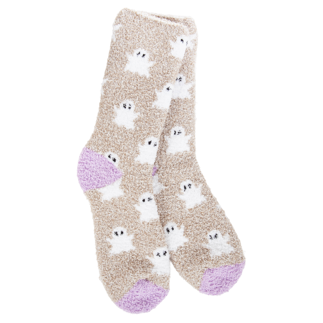 GHOSTLY FIRESIDE COZY CREW SOCKS