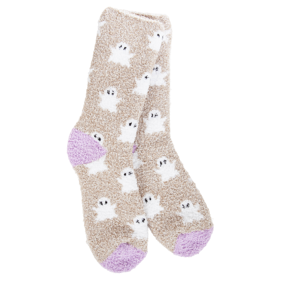 GHOSTLY FIRESIDE COZY CREW SOCKS
