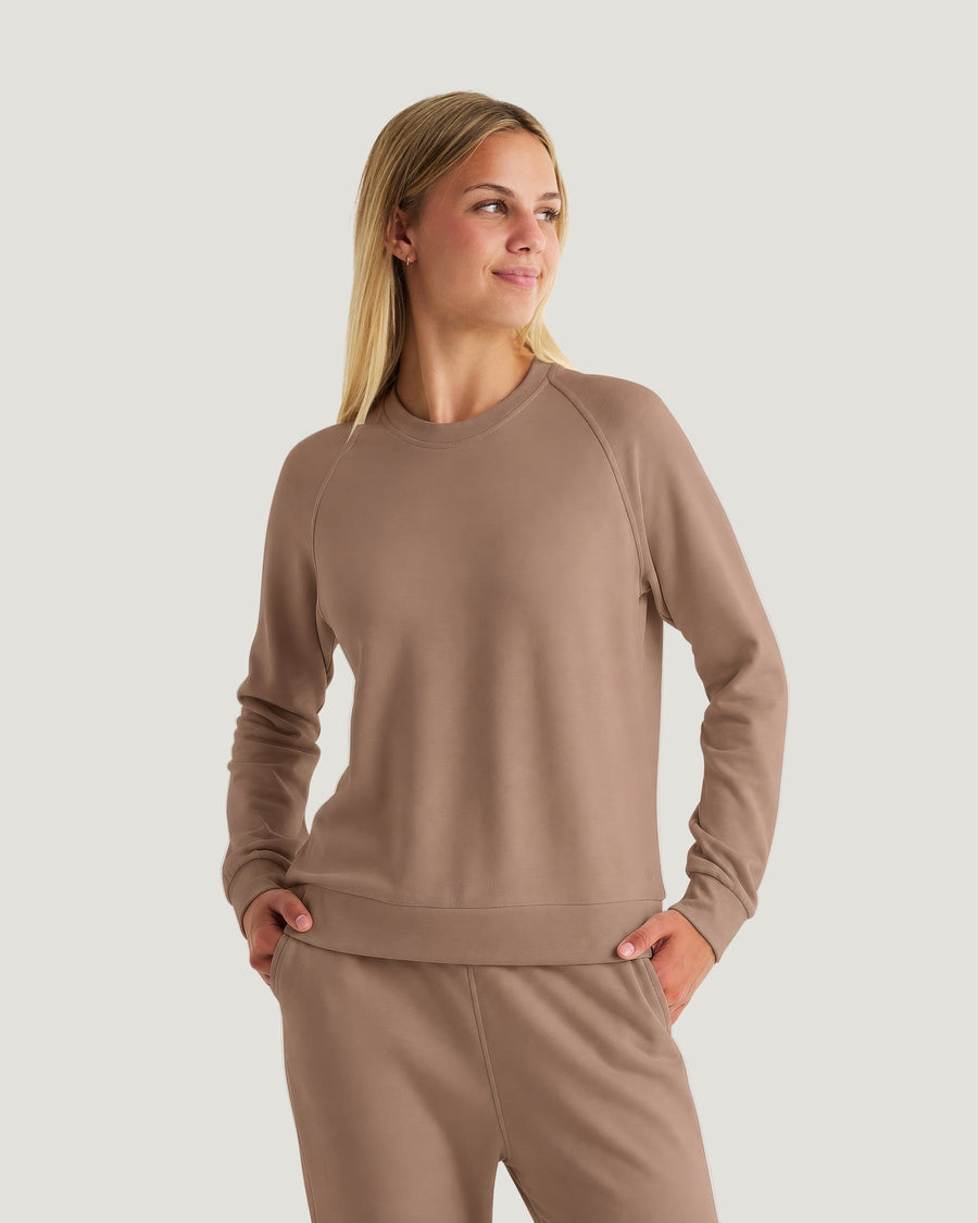 FOSSIL BAMBOO LIGHTWEIGHT FLEECE CREW
