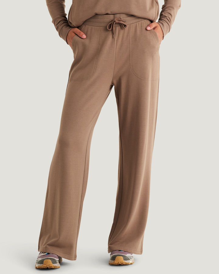 FOSSIL BAMBOO LIGHTWEIGHT FLEECE WIDE LEG PANT