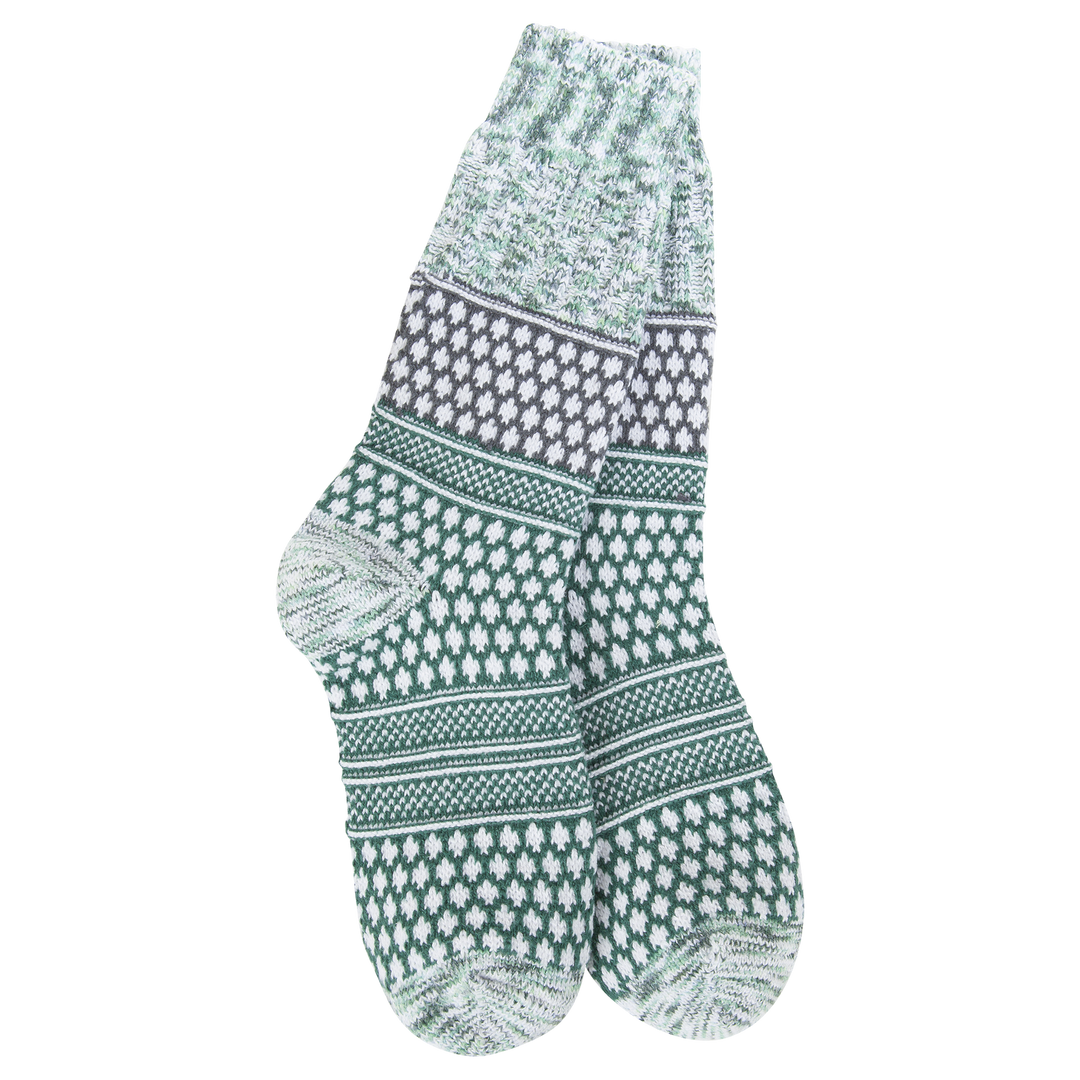 SPRUCE MULTI GALLERY TEXTURED CREW SOCKS