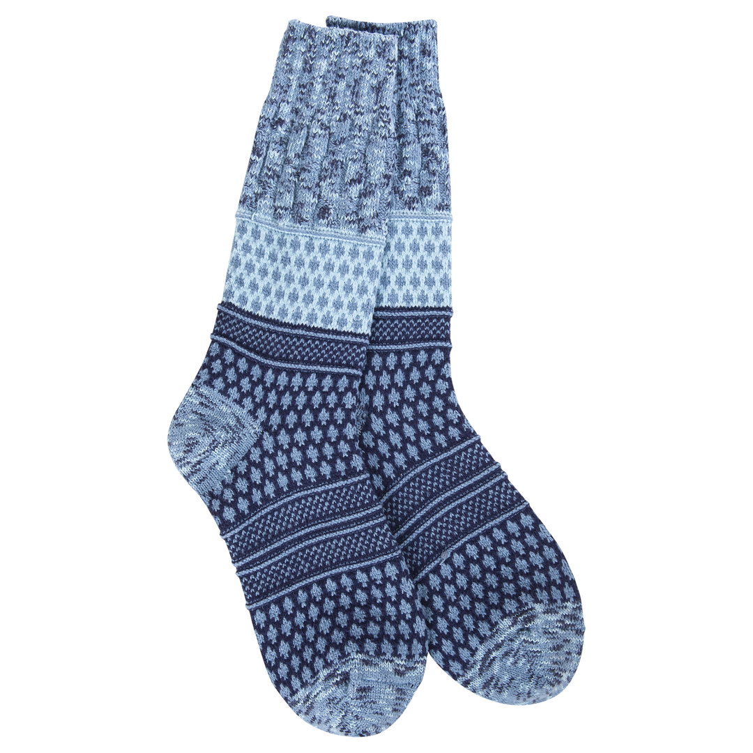 PEACOAT MULTI WEEKEND GALLERY TEXTURED CREW SOCKS