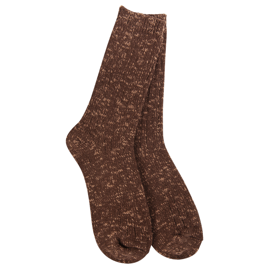 COFFEE WEEKEND COTTON MARLED CREW

