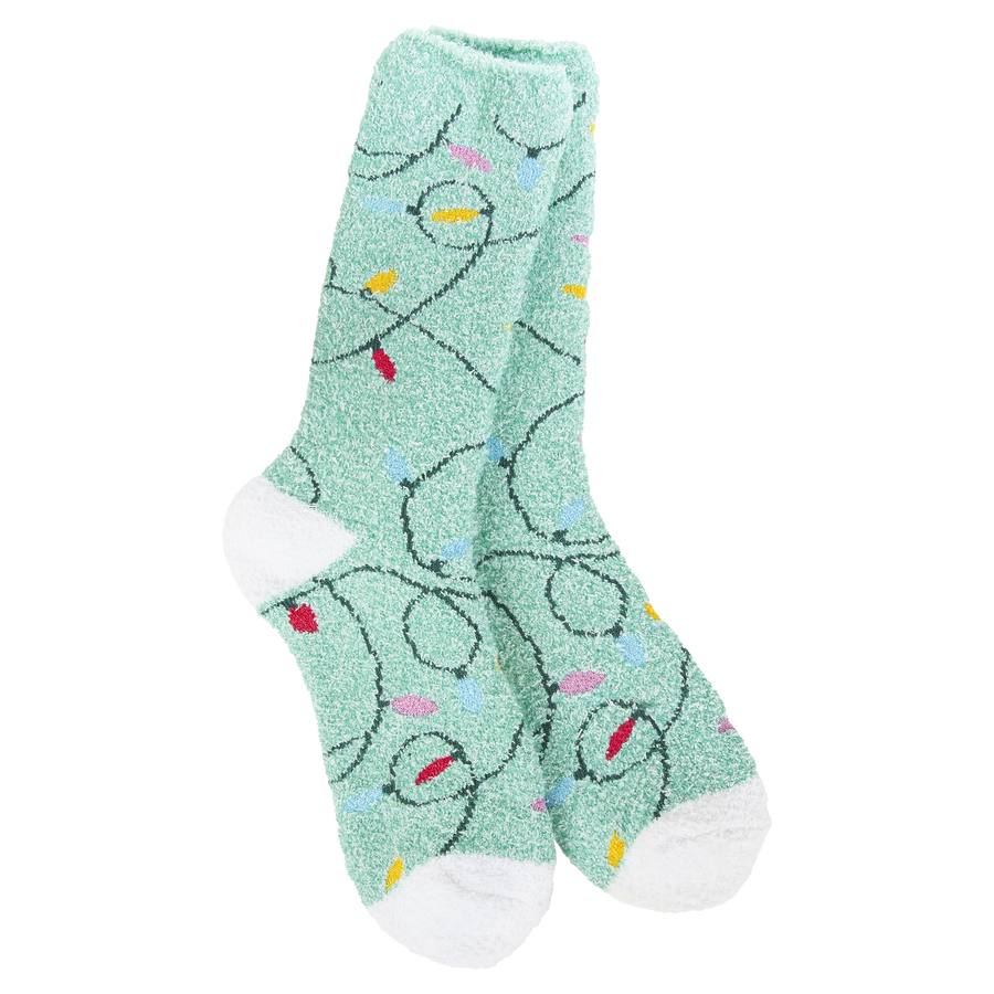 HOLIDAY LIGHTS COZY CREW SOCKS
