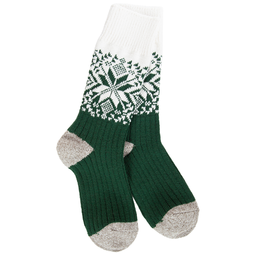 GREEN WEEKEND HOLIDAY CREW SOCKS
