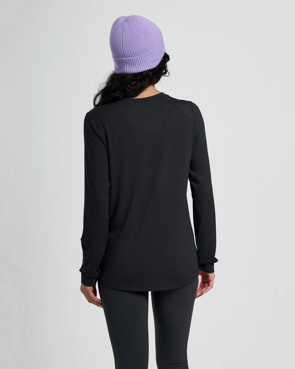 WOMEN'S BLACK BAMBOO SHADE LONG SLEEVE II
