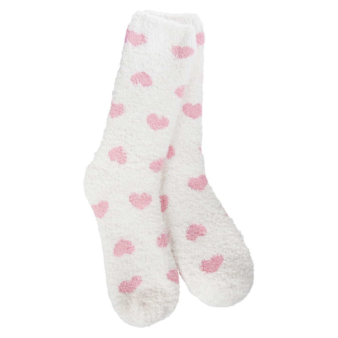 LIGHT PINK UP/DOWN HEART SOCKS