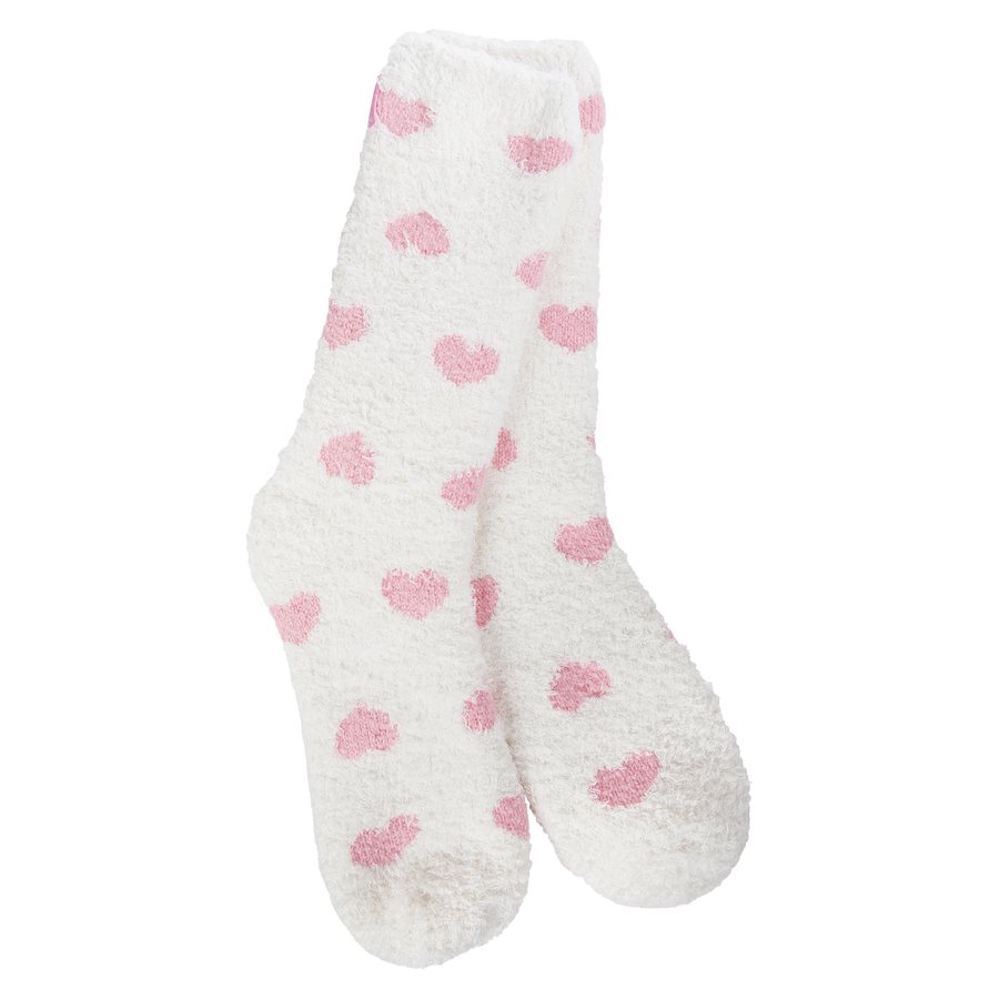 LIGHT PINK UP/DOWN HEART SOCKS
