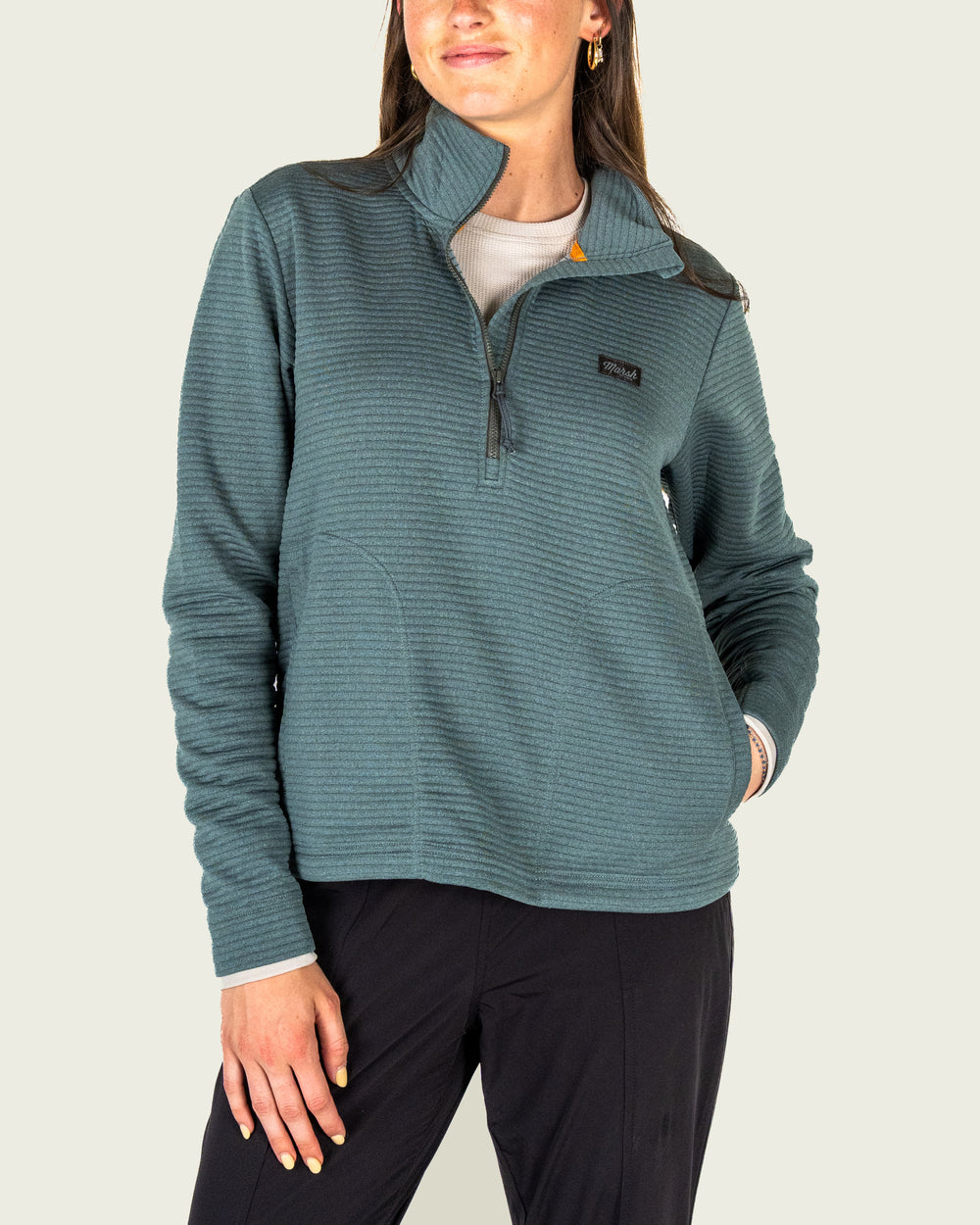 SULLIVAN MALLARD GREEN TECH 1/4 ZIP