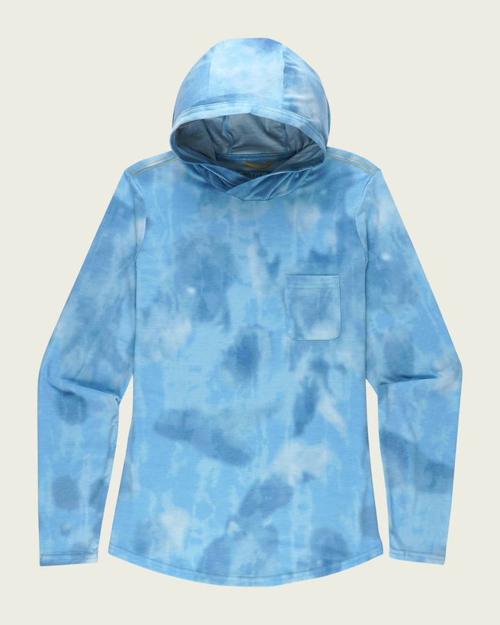WOMEN'S LIGHT BLUE CAMO BUXTON HAGOOD HOODIE