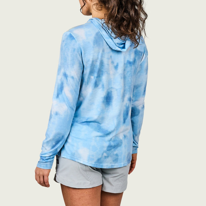 WOMEN'S LIGHT BLUE CAMO BUXTON HAGOOD HOODIE