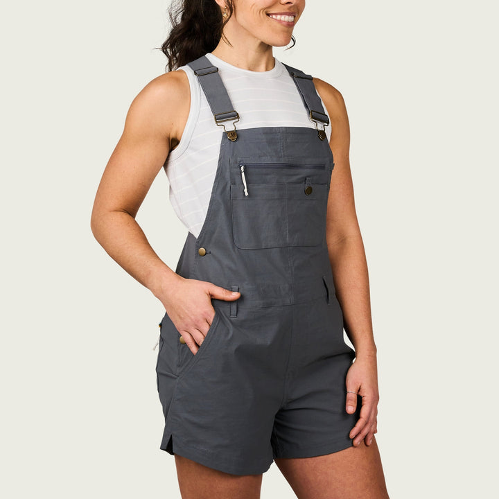 WOMEN'S ESCAPE CHARCOAL SHORTALLS