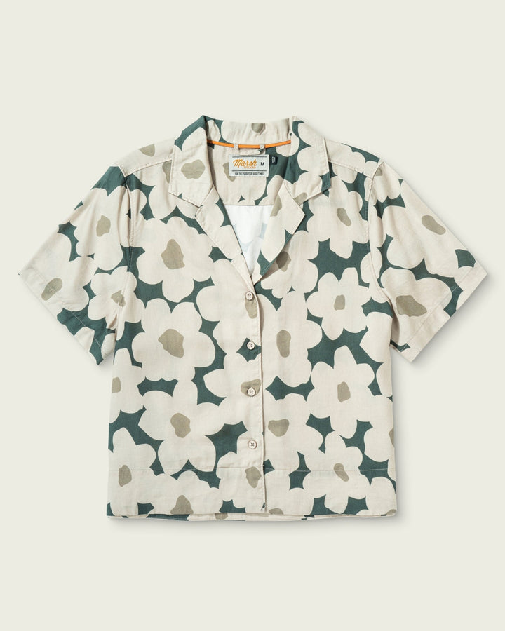WOMEN'S THYME FLORAL HAGOOD BOXCUT SHIRT