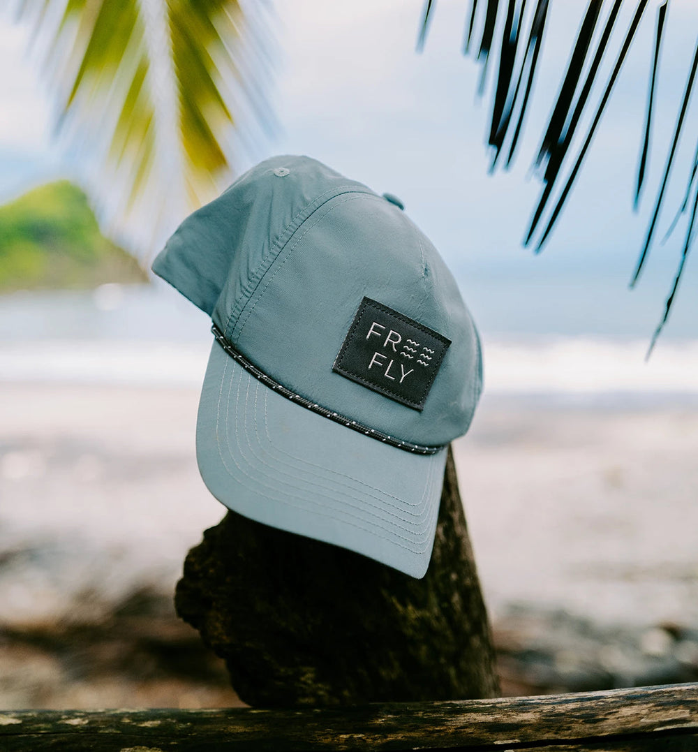 STONE BLUE WAVE 5 PANEL HAT
