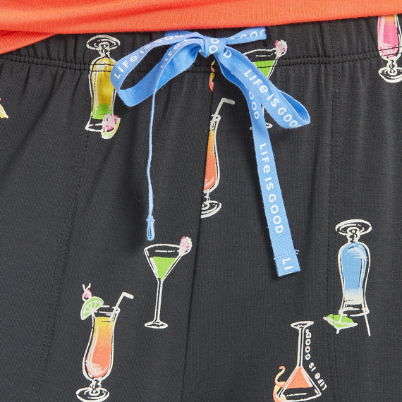 Martini and Cocktail Pattern Lightweight Sleep Pant