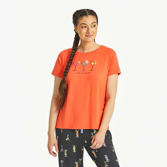 Women's Trio of Martinis Lightweight Sleep Tee