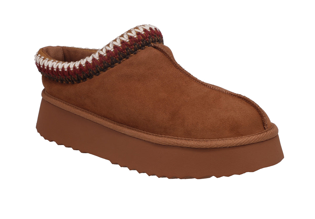 YNDIGO COGNAC SLIPPER CLOG