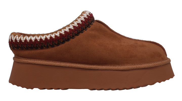 YNDIGO COGNAC SLIPPER CLOG