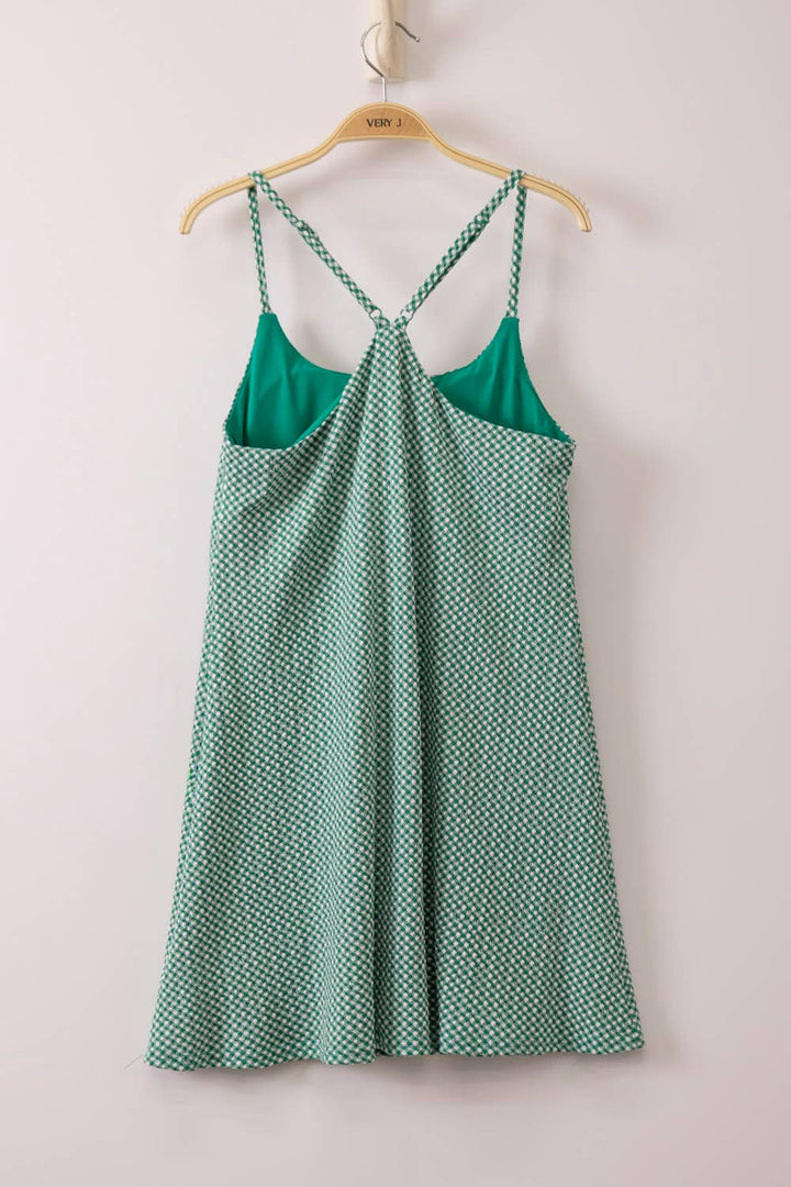 Melanie Green Textured Check Active Dress