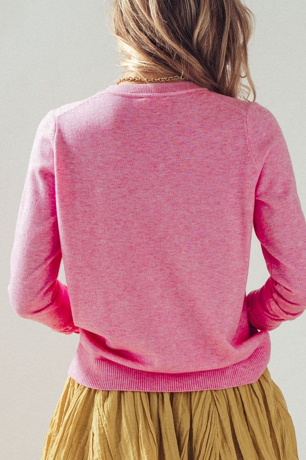 KITT PINK CREWNECK SWEATER