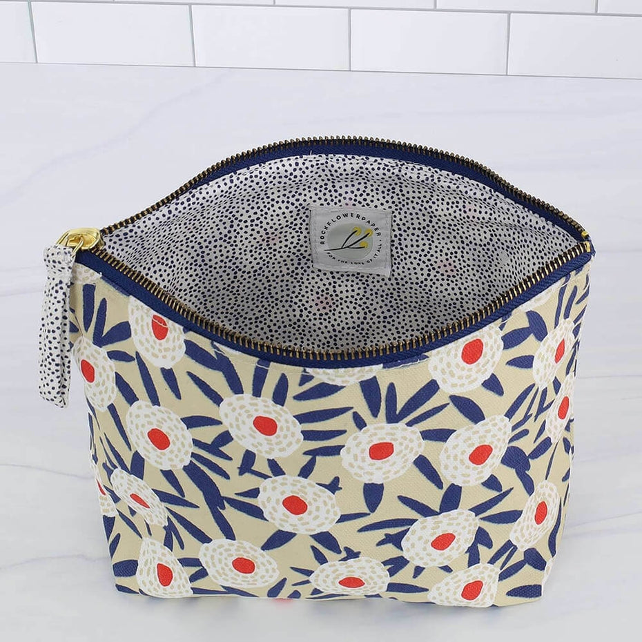 BUTTERCUP BLOOMS MEDIUM MAKEUP POUCH