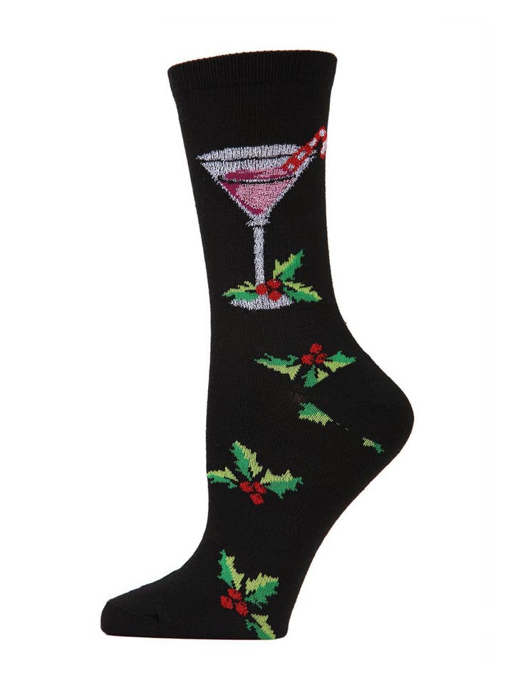 HOLIDAY-TINI CREW SOCKS